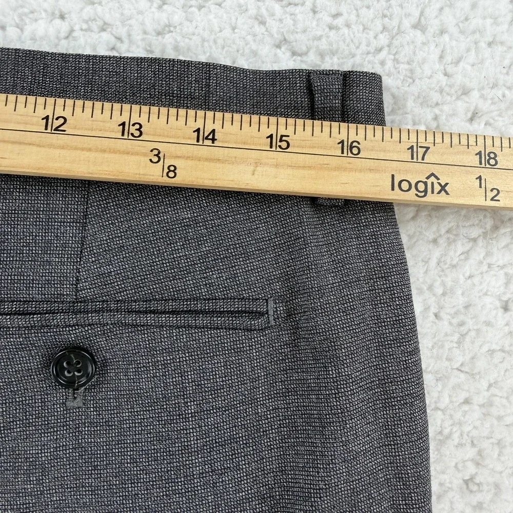 Banana Republic Dress Pants Mens 32x26 Gray Slim Fit Wool Lined Office Wear